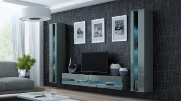 Модульна стінка Zigo New lll сірий  59781 фото