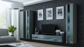 Модульная стенка Zigo New VI серый  59801 фото