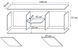 Тумба під тв 140 Boho B4 дуб сонома / білий   59902 фото 2